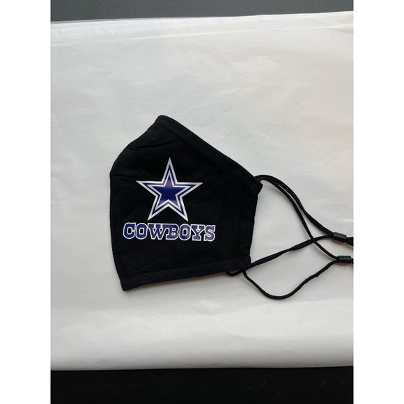 Dallas COWBOYS Face Mask with Adjustable Ear Loops - Picture 3 of 11